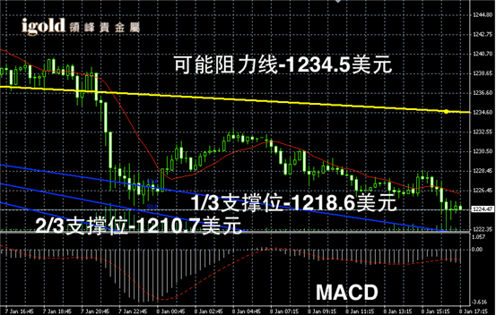 今日黄金现货价格走势图