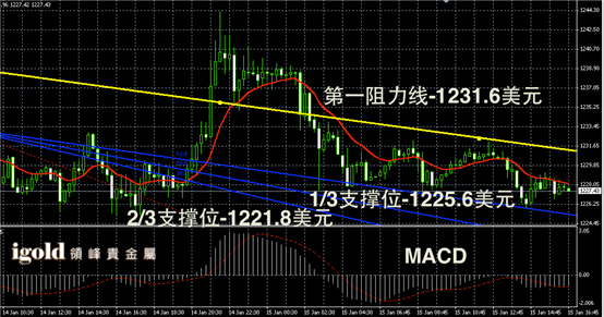 1月15日黄金走势图