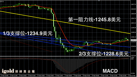 2月9日黄金走势图