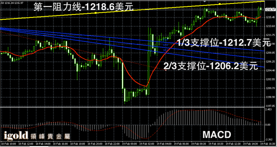 2月19日黄金走势图