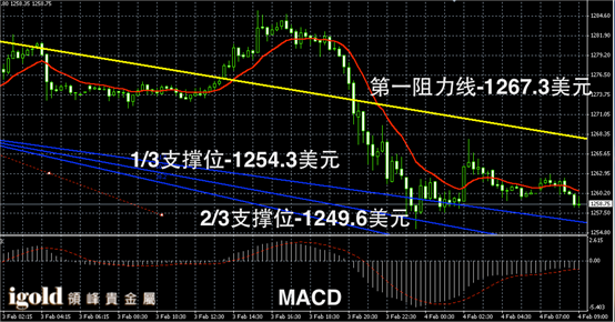 2月4日黄金走势图