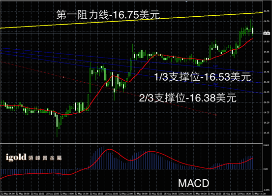 5月13日白银走势图