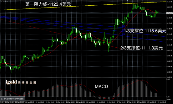 1月26日黄金走势图