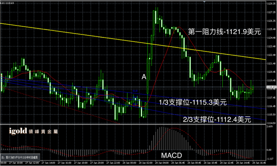 1月28日黄金走势图
