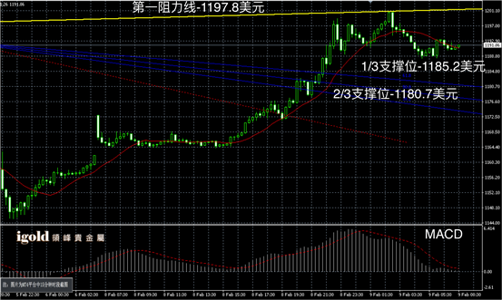2月9日黄金走势图