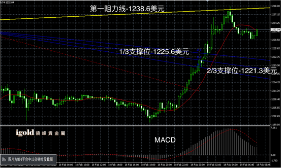 2月19日黄金走势图